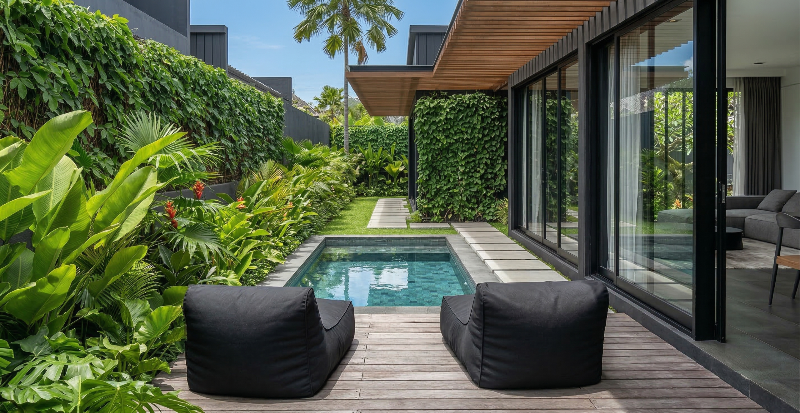 Villa Tropis Modern 05 Lokasi: Bali Konsep: Open Space Luas: 300m²